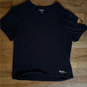 True Religion Black Short Sleeve Tee